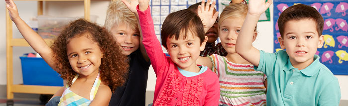 PreK kids in classroom